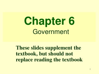 Chapter 6 Government