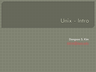 Unix - Intro