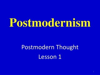 Postmodernism