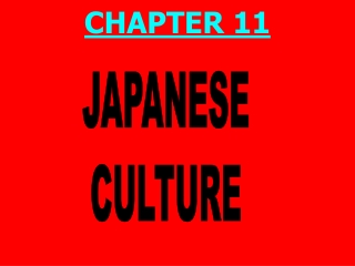 JAPANESE CULTURE