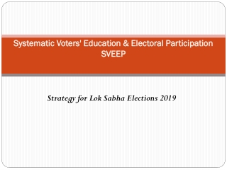 Systematic Voters' Education &amp; Electoral Participation SVEEP