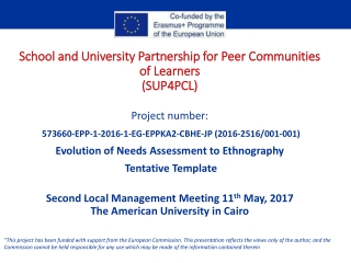 School and University Partnership for Peer Communities of Learners (SUP4PCL)