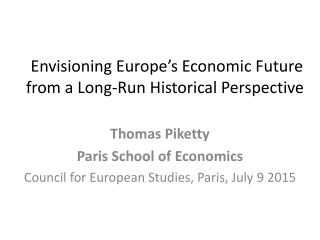  Envisioning Europe’s Economic Future from a Long-Run Historical Perspective