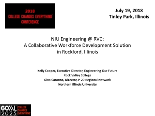 NIU Engineering @ RVC: A Collaborative Workforce Development Solution in Rockford, Illinois