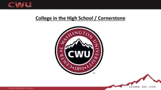 College in the High School / Cornerstone