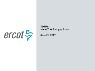 TDTMS MarkeTrak Subtype Stats June 21, 2017