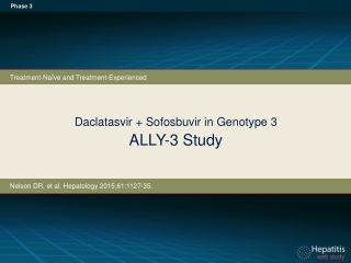 Daclatasvir + Sofosbuvir in Genotype 3 ALLY-3 Study