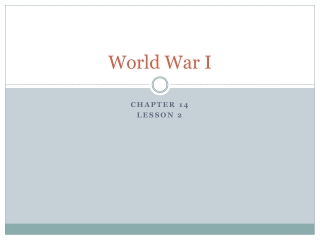 World War I