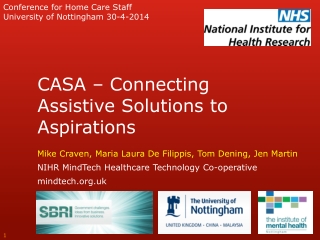 CASA – Connecting Assistive Solutions to Aspirations