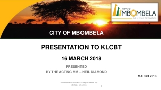 CITY OF MBOMBELA