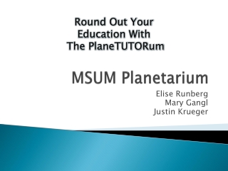 MSUM Planetarium
