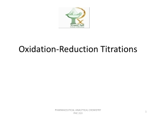 Oxidation-Reduction Titrations