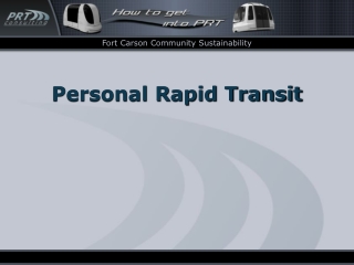 Personal Rapid Transit