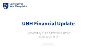 UNH Financial Update