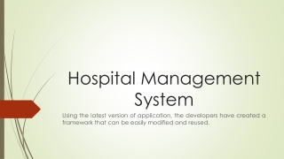 Hospital Management System