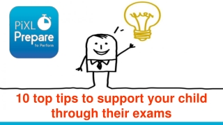 10 top tips to support your child through their exams