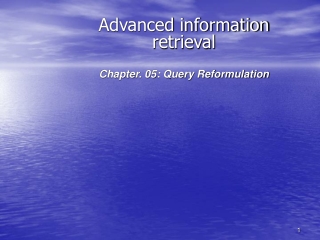 Advanced information retrieval