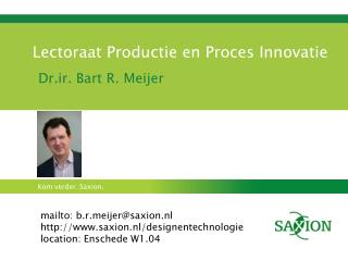 Lectoraat Productie en Proces Innovatie