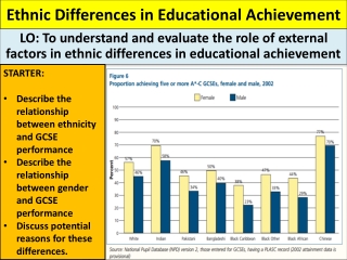 Ethnic Differences in Educational Achievement