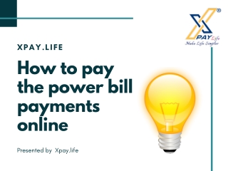 Electricity bill payment online