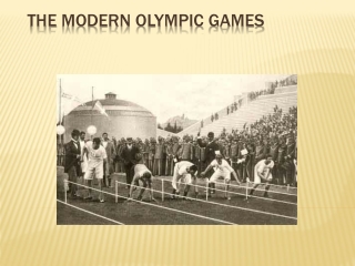 the modern olympic games