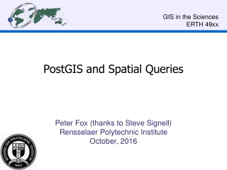 PostGIS and Spatial Queries