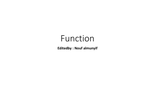 Function