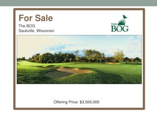 For Sale The BOG Saukville, Wisconsin