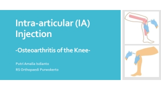 Intra-articular (IA) Injection -Osteoarthritis of the Knee-