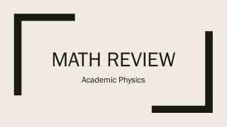 Math Review