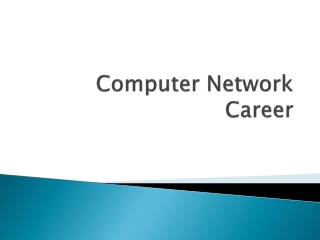 Computer Network Career