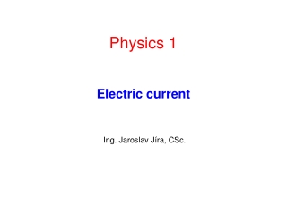 Electric current