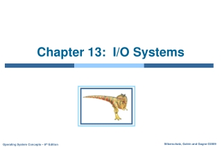 Chapter 13: I/O Systems