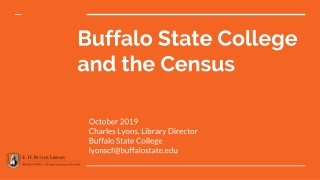Buffalo State College and the Census