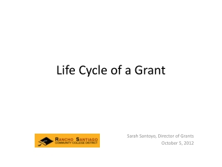 Life Cycle of a Grant
