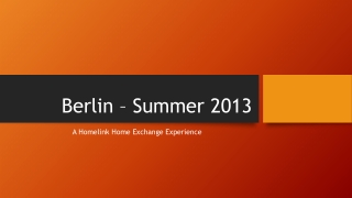 Berlin – Summer 2013