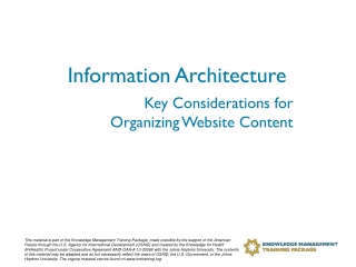 Information Architecture