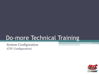 Do-more Technical Training