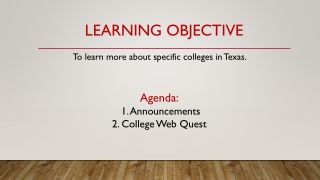 Learning Objective