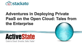 Adventures in Deploying Private PaaS on the Open Cloud: Tales from the Enterprise