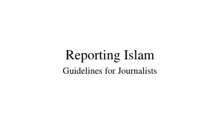 Reporting Islam