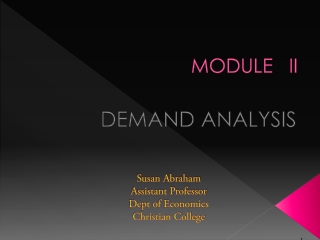 MODULE II