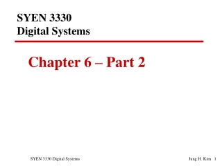 SYEN 3330 Digital Systems