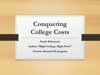 Conquering College Costs