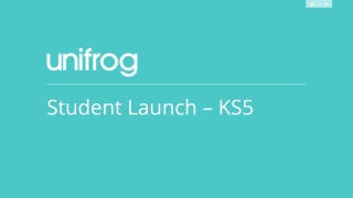 Student Launch – KS5