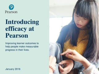 Introducing efficacy at Pearson