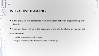 Interactive learning