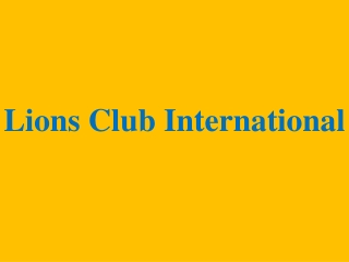 Lions Club International