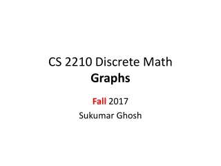 CS 2210 Discrete Math Graphs