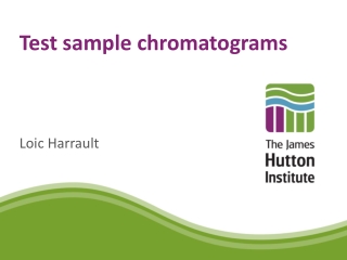 Test sample chromatograms